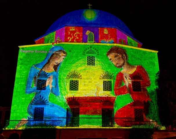 Advent Pécs épületfestő gyerekrajz pályázat